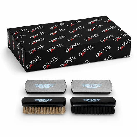 CAISSE de 6x Ensemble de brosses pour cuir et tissu MAVERICK