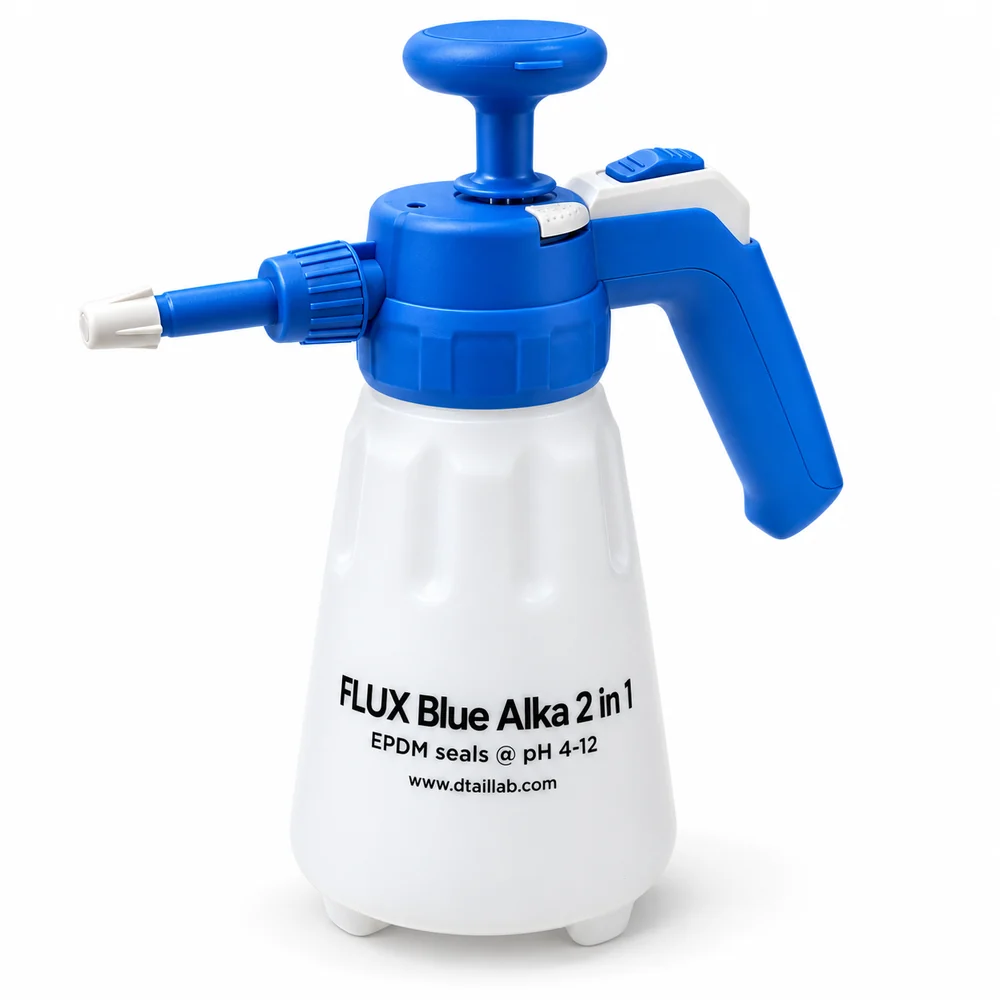 FLUX Blue ALKA — Mousseur et pulvérisateur à pompe 2-en-1